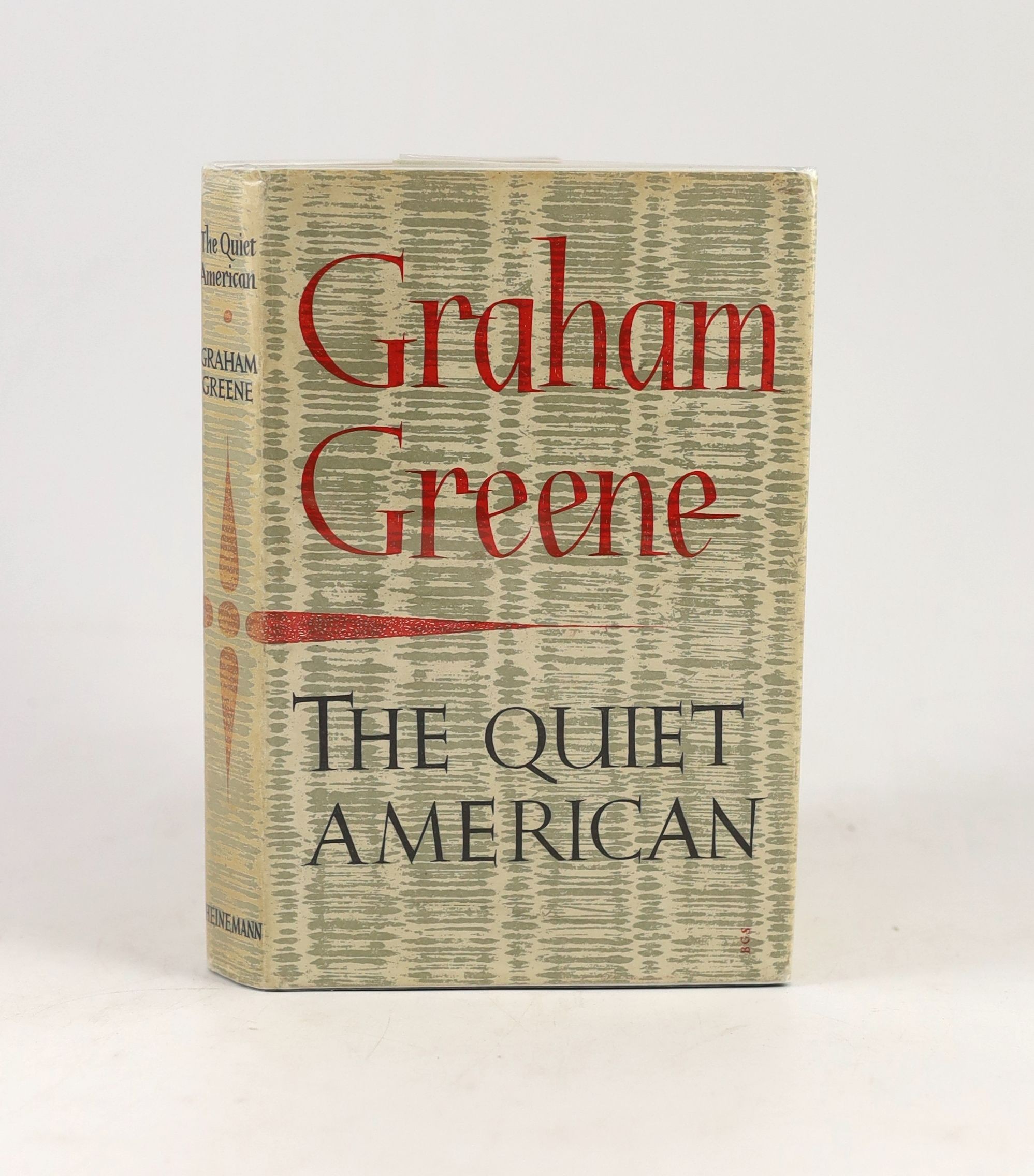 Greene, Graham - The Quiet American, 1st ed. original cloth with unclipped d/j. 8vo. William Heinemann Ltd, London, 1955.